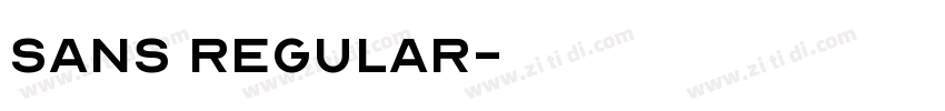 sans regular字体转换
